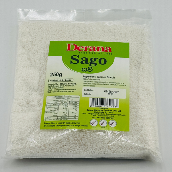 Derana Sago 250g | Premium Tapioca Pearls