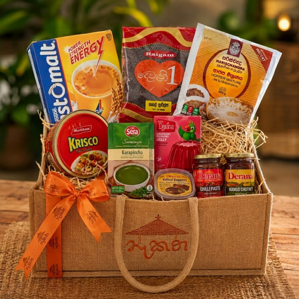 Sri Lankan Gift Hamper Nakatha Gift Pack 01 with Authentic Sri Lankan Foods