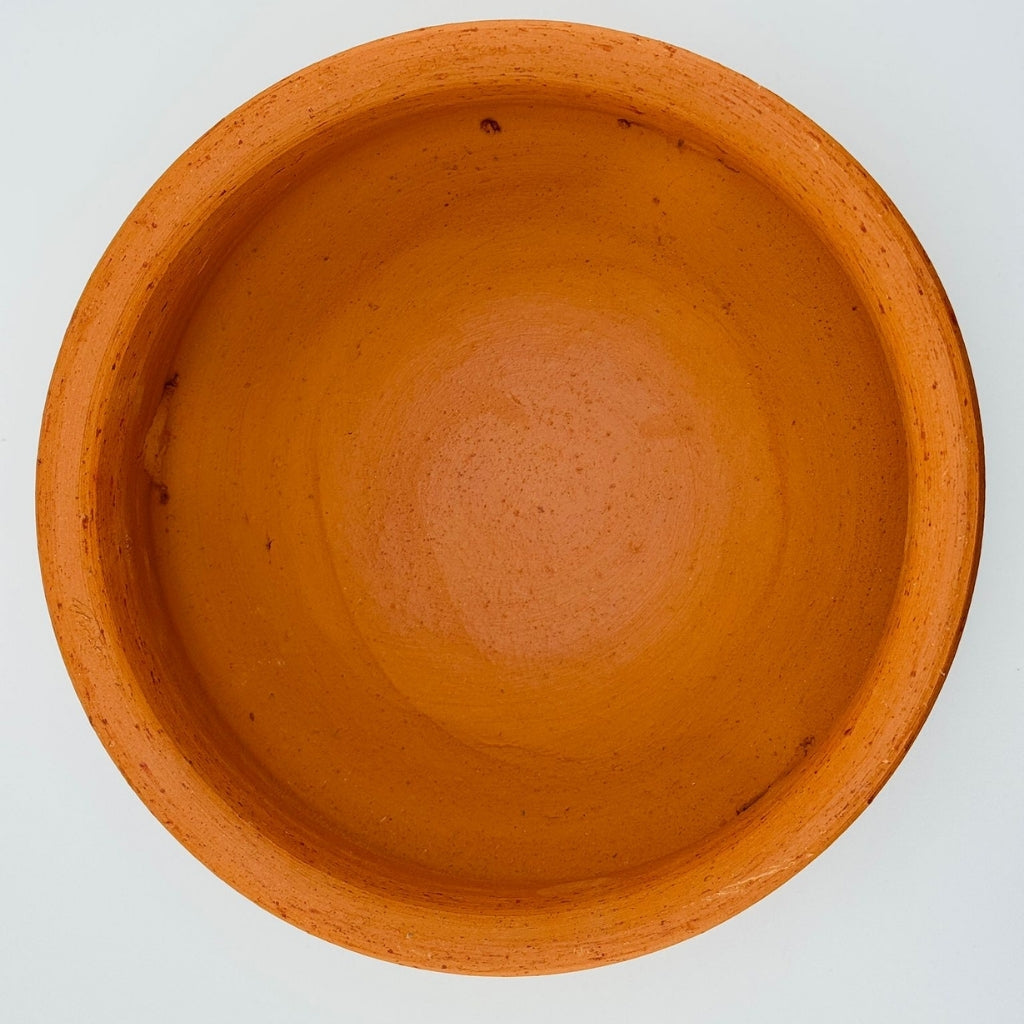 Clay Cooking Pot Interior View Natural Earthenware