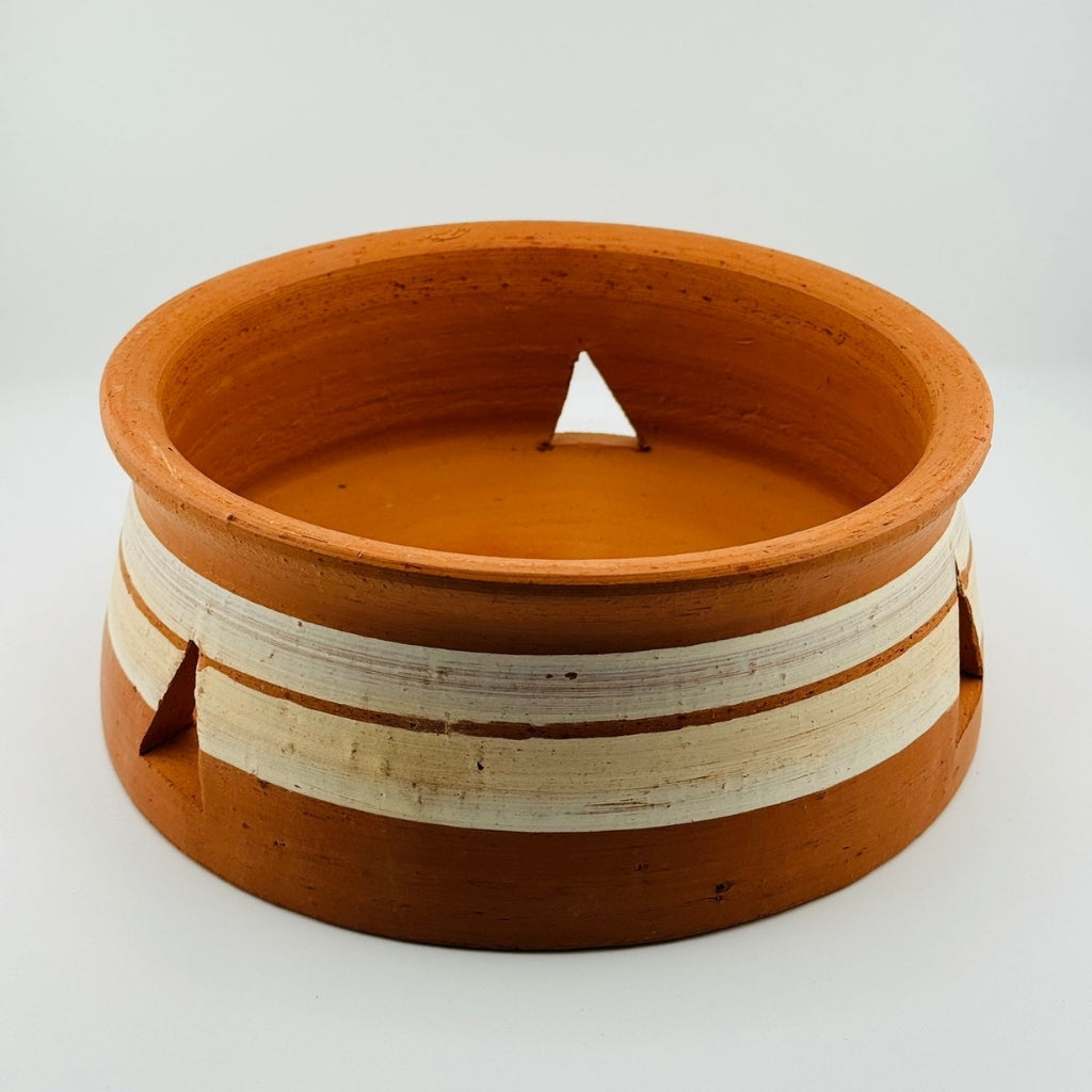 Rustic Clay Stove Base for Traditional Cooking