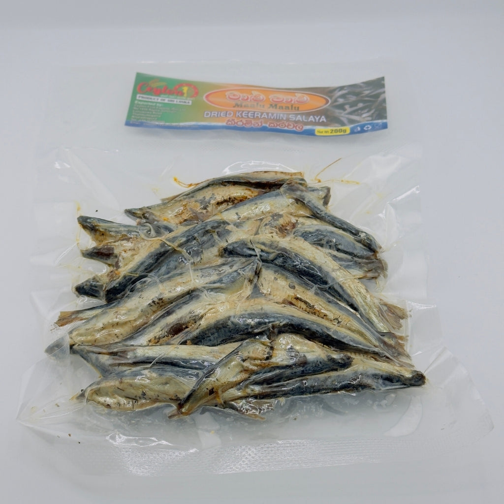 Ceylon 1st dried Keeramin Salaya 200g premium Sri Lankan dried fish pack