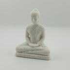 White Buddha Statue for Home Decor