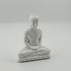 White Buddha Statue for Home Decor