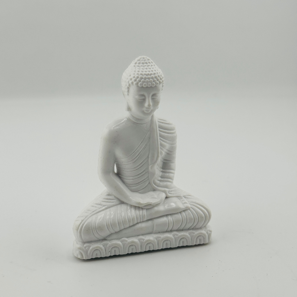 White Buddha Statue for Home Decor