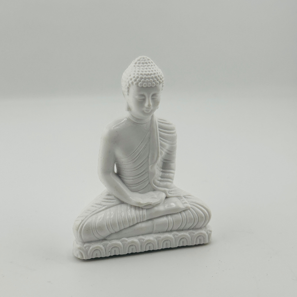 White Buddha Statue for Home Decor