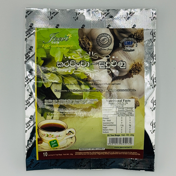 Jeevi Karapincha & Garlic Herbal Tea 20g | 10 Tea Bags