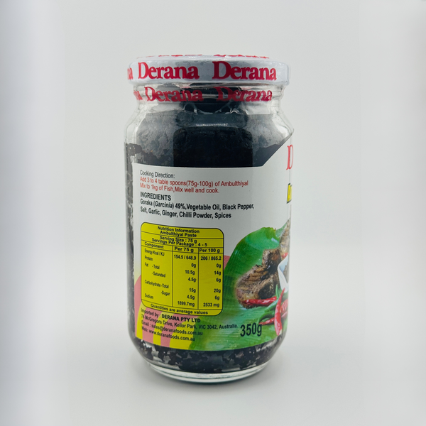 Derana Ambulthiyal Paste 350g - Ingredients