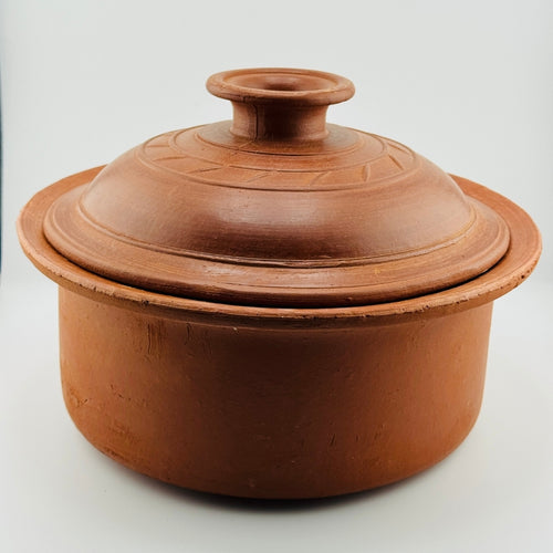 Clay Curry Pot With Lid 10.5 Inch