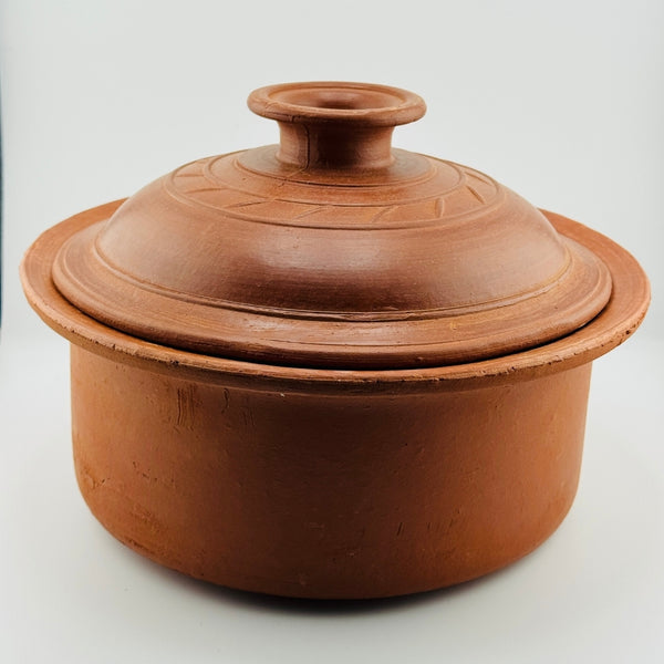 Clay Curry Pot With Lid 10.5 Inch