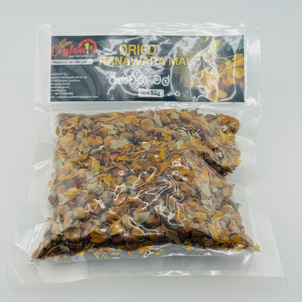 Ceylon 1st Dried Ranawara Flowers 50g traditional Sri Lankan herbal tea