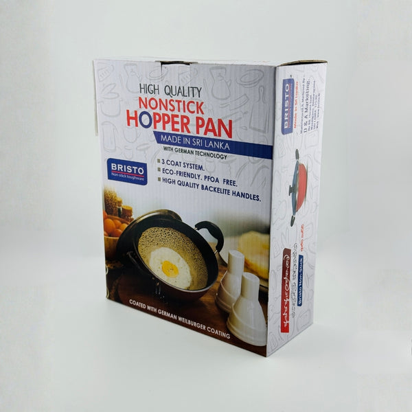 Bristo High Quality Nonstick Hopper Pan – Product Packaging