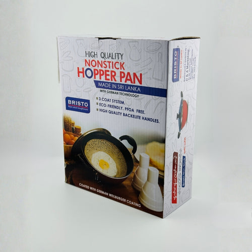 Bristo High Quality Nonstick Hopper Pan – Product Packaging