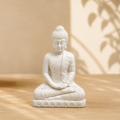 Medium White Buddha Statue 8cm