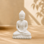 Small White Buddha Statue 6cm